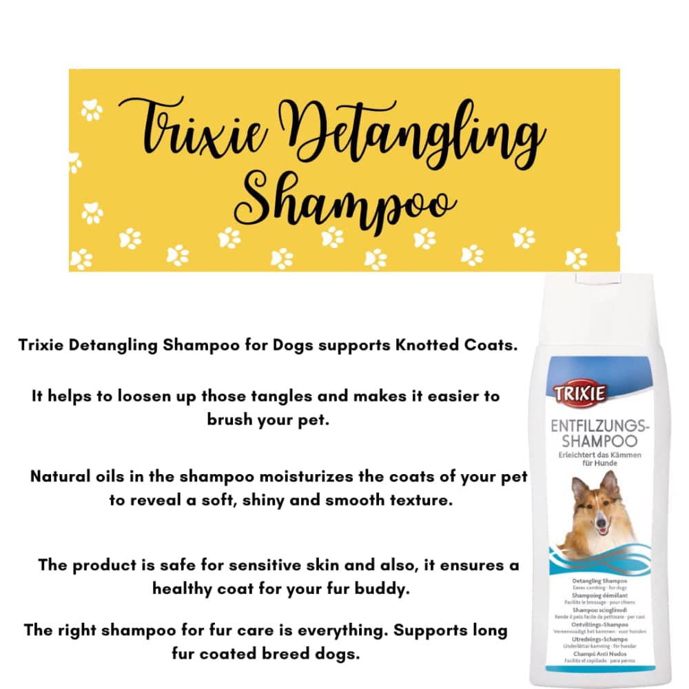 Trixie Detangling Shampoo for Dogs — back view