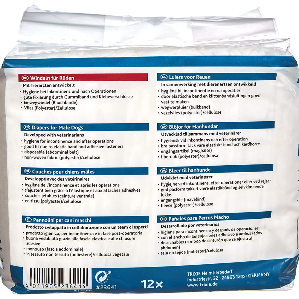 Trixie Diapers For Male Dogs 12Pcs Copy 1 - Image 4