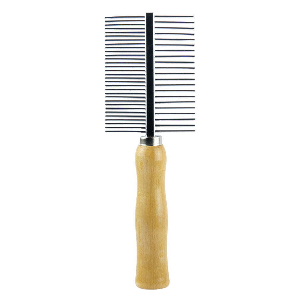 Trixie Double Sided Comb for Dogs and Cats — side view
