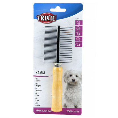 Trixie Double Sided Comb for Dogs and Cats — detail shot