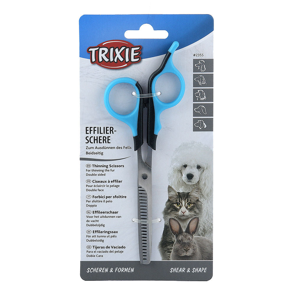 Trixie Double Sided Thinning Scissors for Dogs and Cats — side view