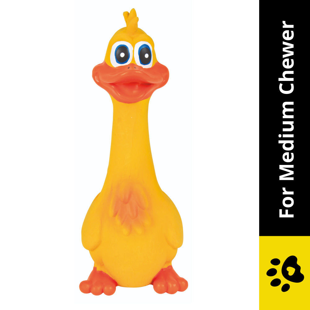 Trixie Duck Latex with Original Animal Sound Toy for Dogs — side view