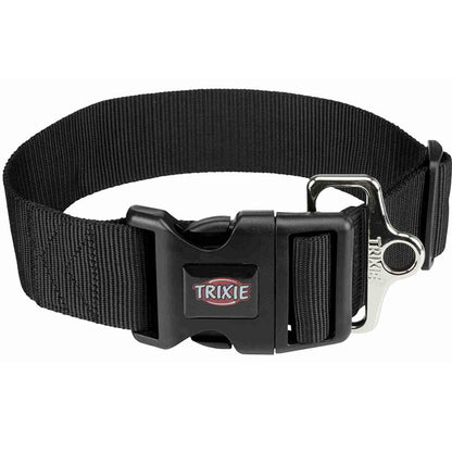 Trixie Extra Wide Premium Collar For Dogs Black