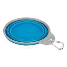 Trixie Foldable Silicon Travel Bowl For Dogs And Cats Blue And Gray - Image 2