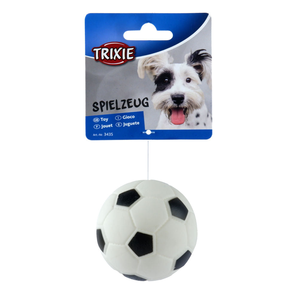 Trixie Football Viny Squeaky Chew Toy for Dogs — back view