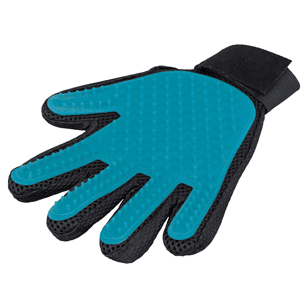 Trixie Fur Care Massage and Shine Gloves for Dogs and Cats — side view