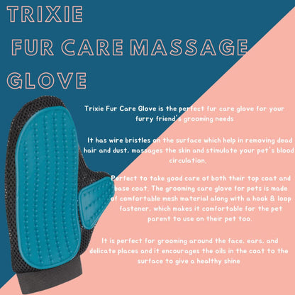 Trixie Fur Care Massage Glove for Dogs and Cats — side view