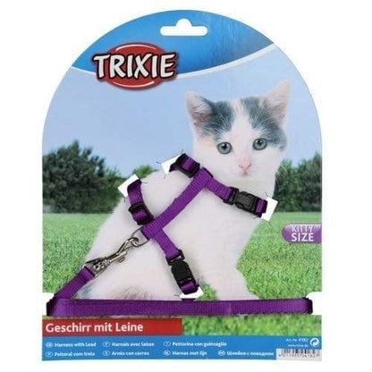 Trixie Harness With Leash For Cats Kittens Black - Image 3