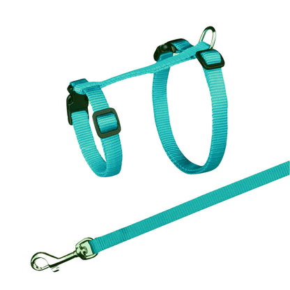 Trixie Harness With Leash For Cats Kittens Turquoise