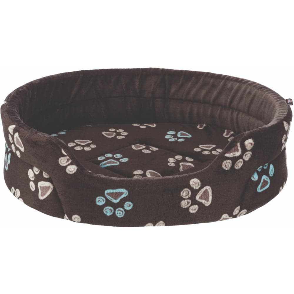 Trixie Jimmy Donut Bed Taupe for Dogs — back view