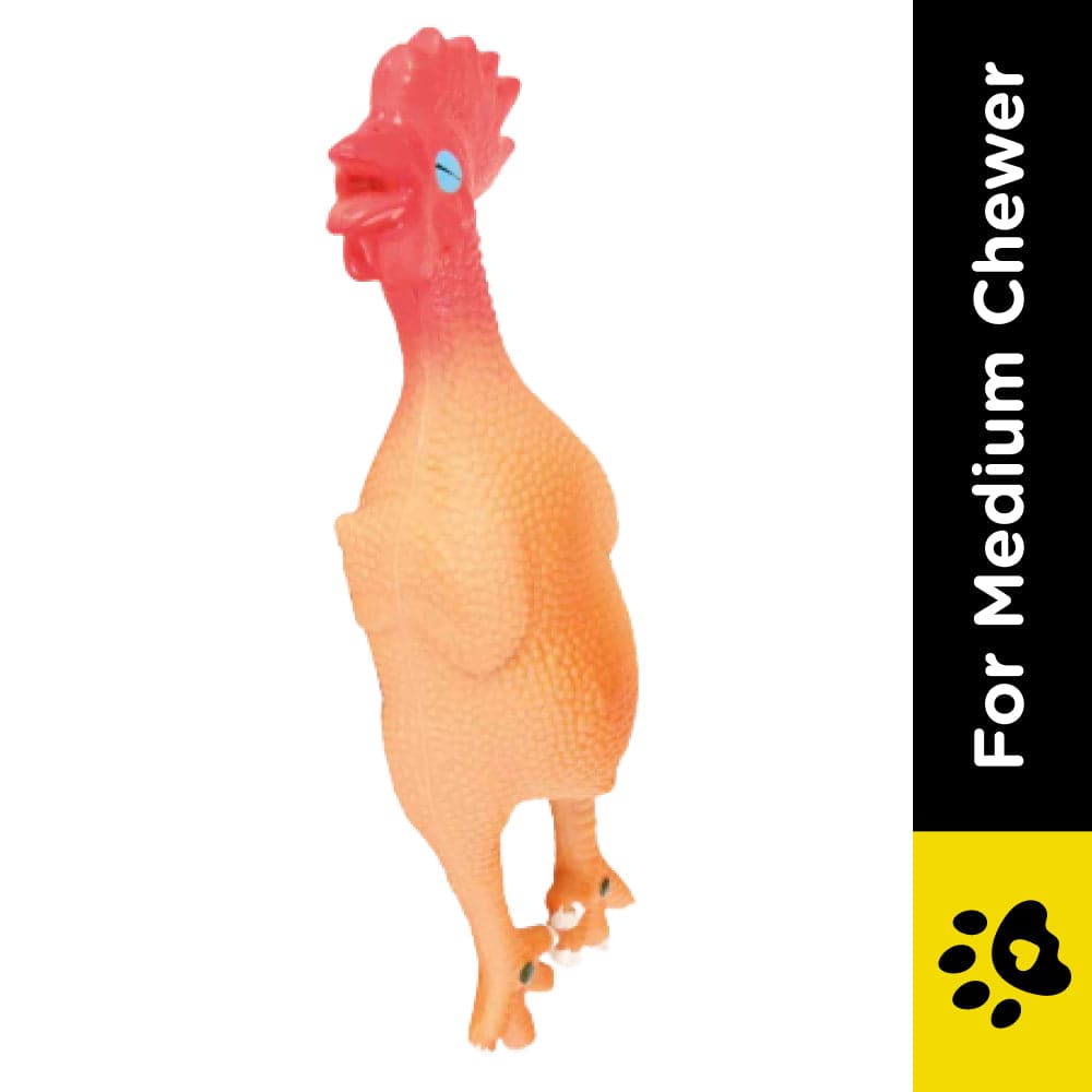 Trixie Latex Chicken Toy for Dogs — side view