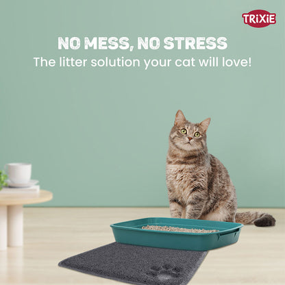 Trixie litter Tray Mat for Cats — in use