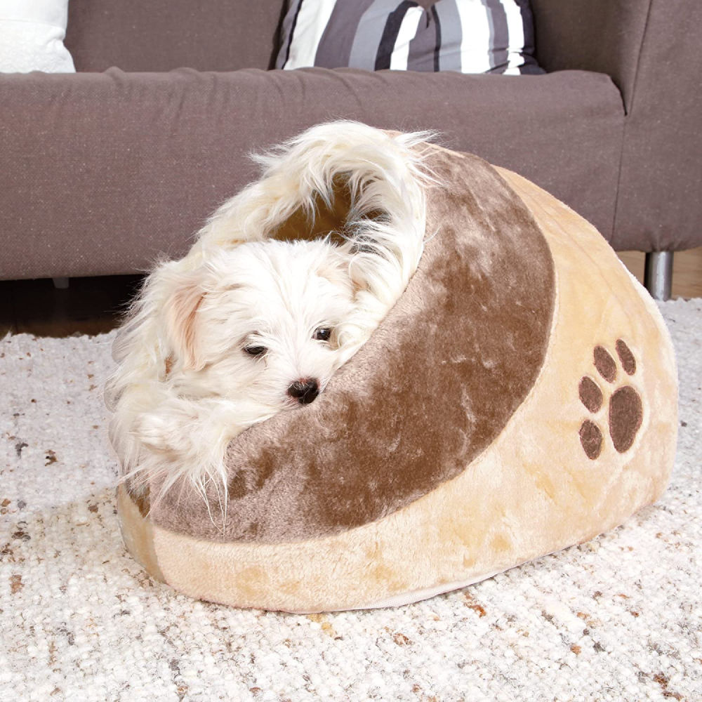 Trixie Minou Cuddly Cave Bed for Dogs and Cats — side view