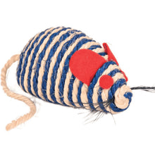 Trixie Mouse Shaped Sisal Toy For Cats Blue