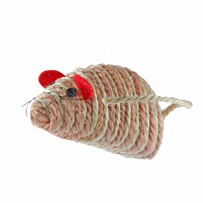 Trixie Mouse Shaped Sisal Toy for Cats — side view
