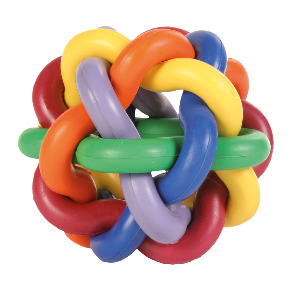 Trixie Natural Rubber Knotted Ball Toy For Dogs