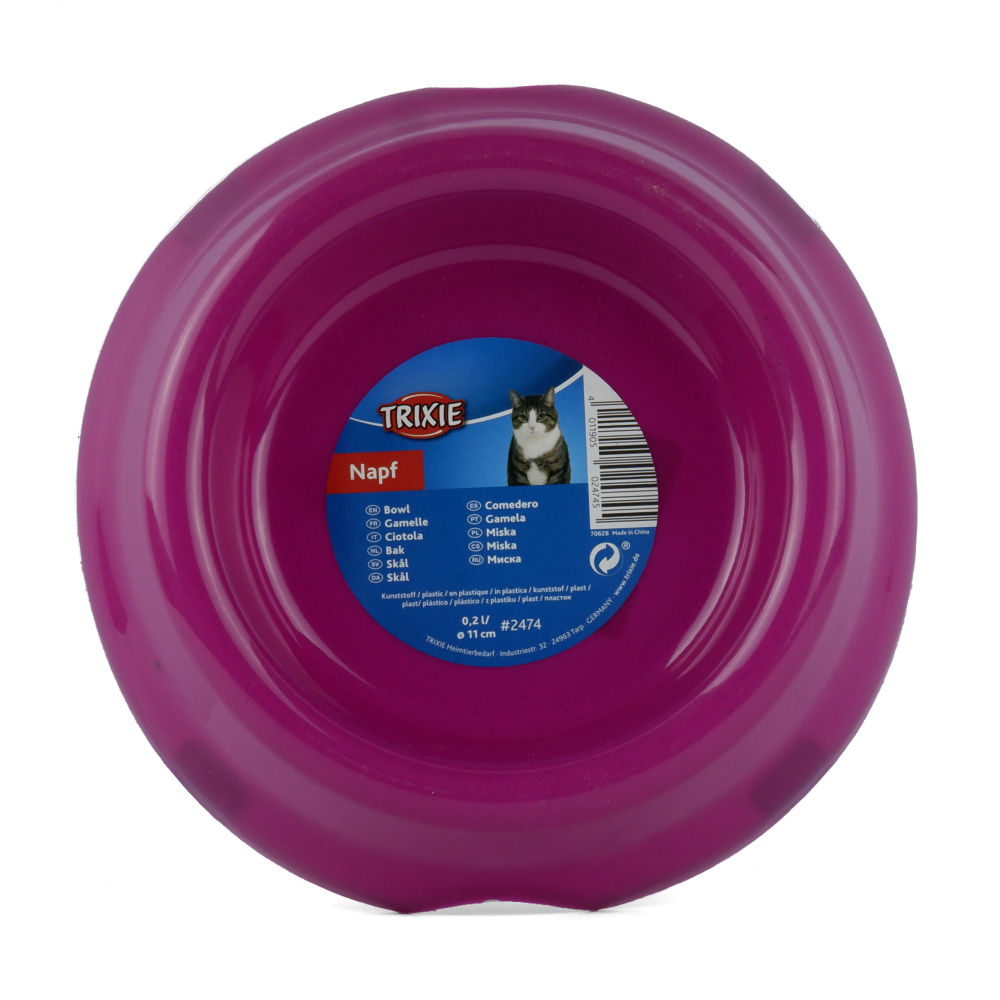 Trixie Non Slip Plastic Bowl For Cats Purple - Image 4