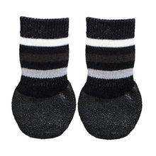 Trixie Non Slip With All Round Rubber Coated Socks For Dogs Black