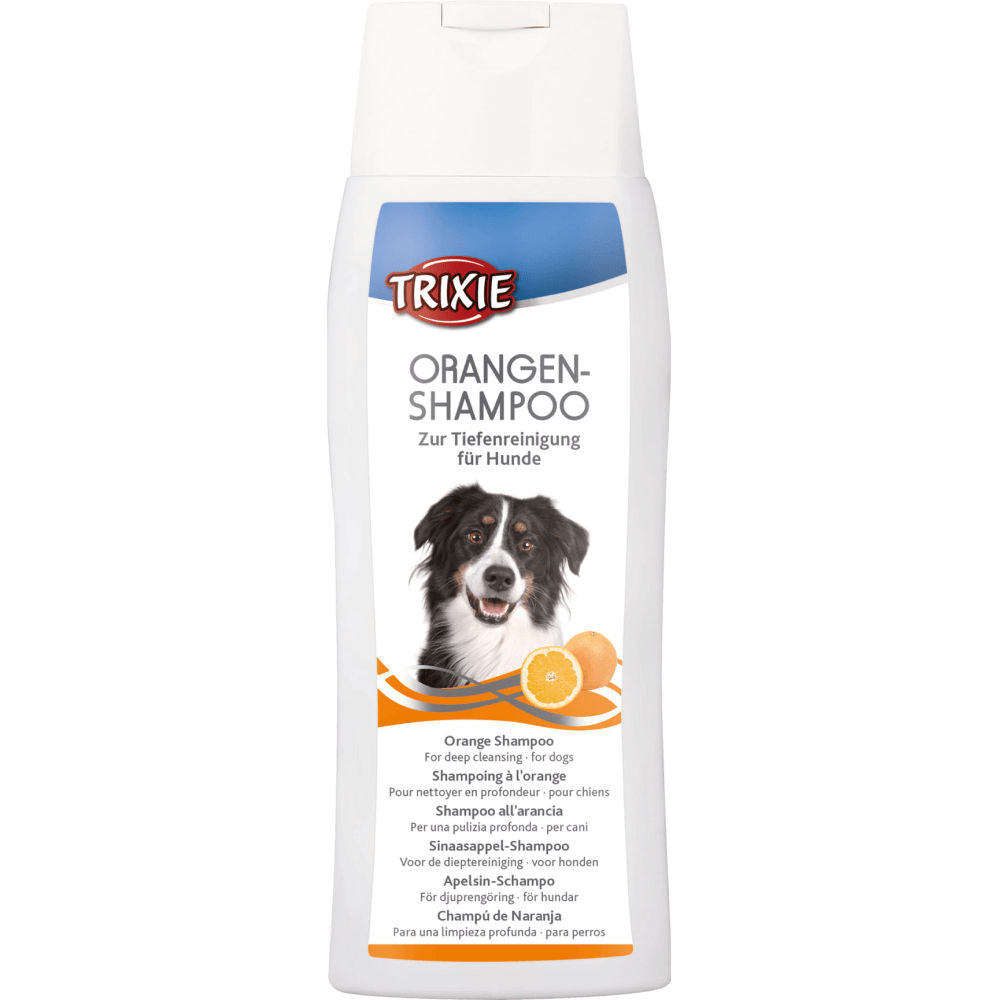 Trixie Orange Shampoo for Dogs — side view