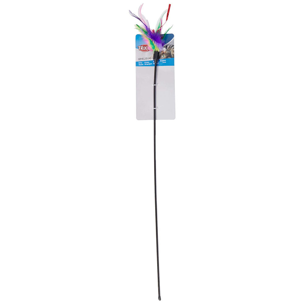 Trixie Playing Rod with Feathers Toy for Cats — side view
