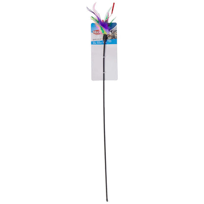 Trixie Playing Rod with Feathers Toy for Cats — side view