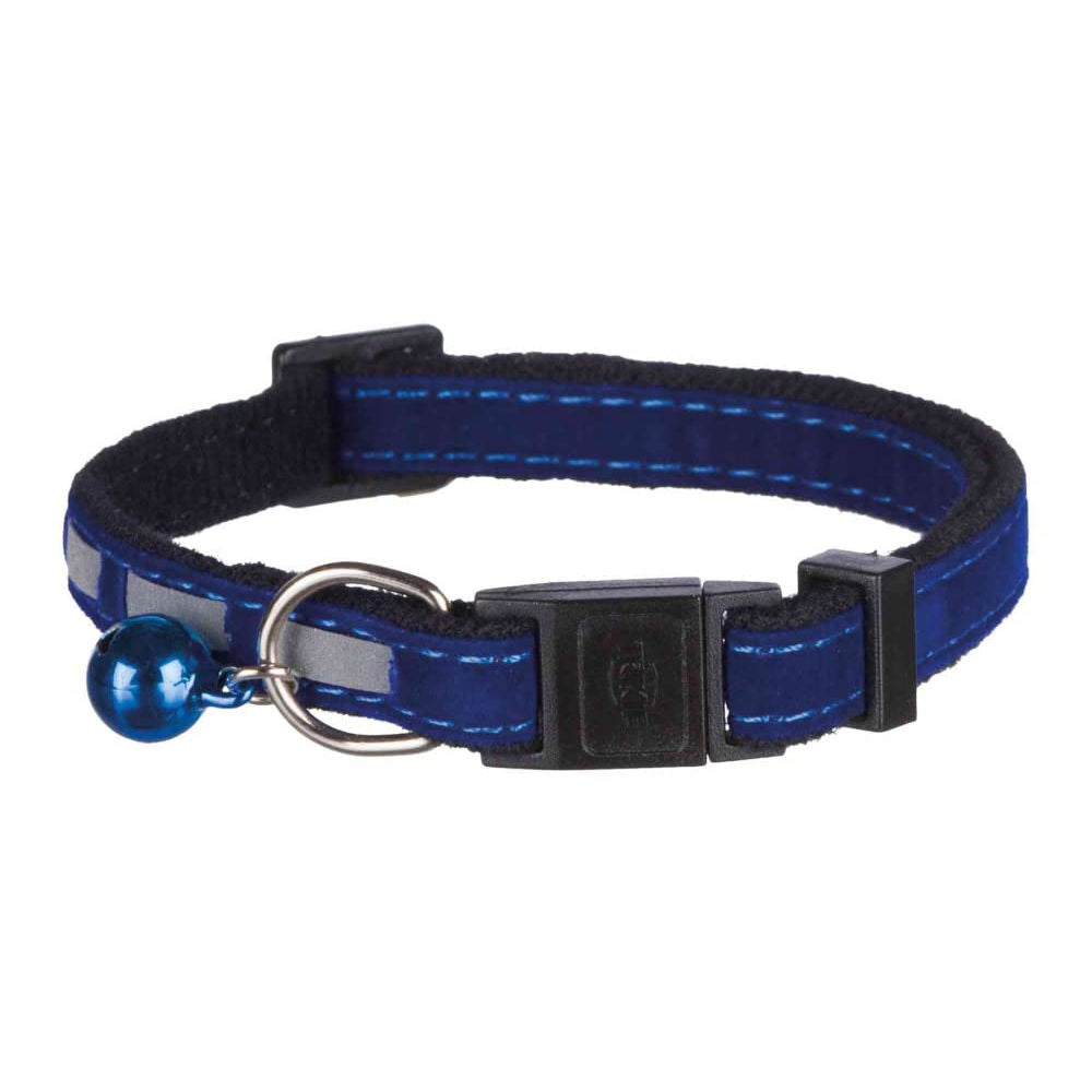 Trixie Safer Life Reflective Collar with Bell for Cats — side view