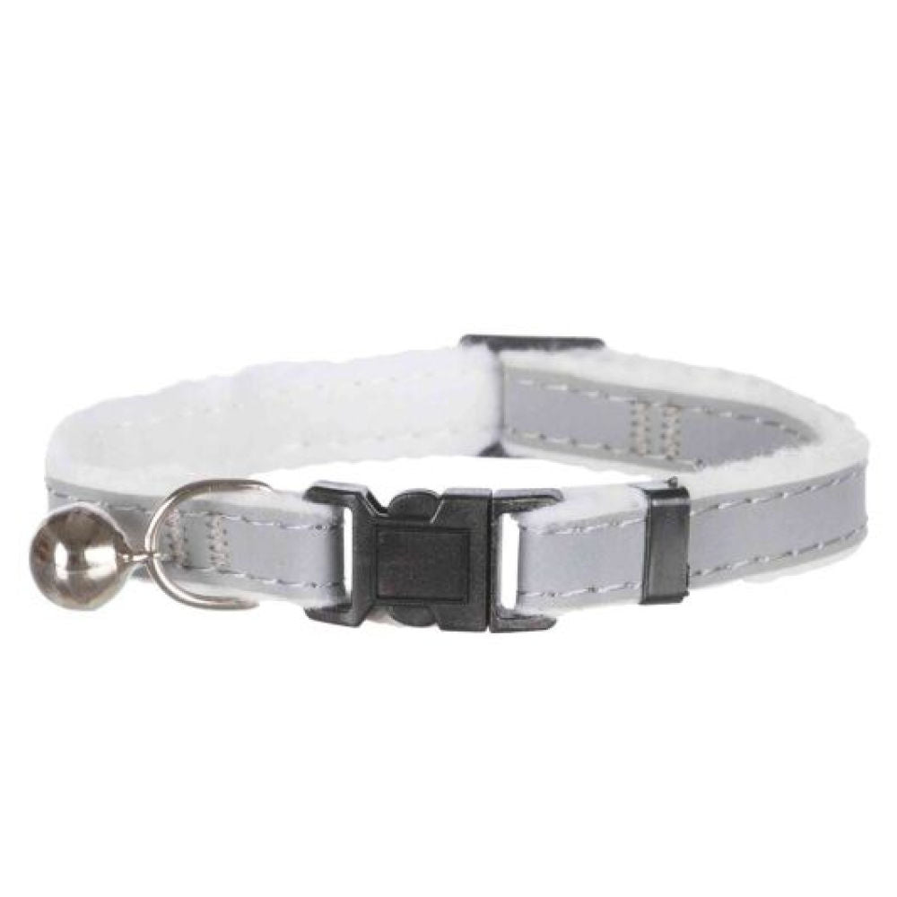 Trixie Safer Life Reflective Collar with Bell for Cats — side view