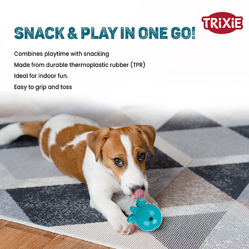 Trixie Snack Octopus Interactive Chew Toy for Dogs — side view