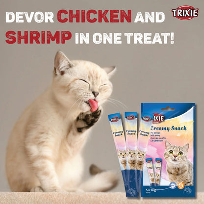 Trixie Snack with Shrimp Creamy Cat Treat — back view