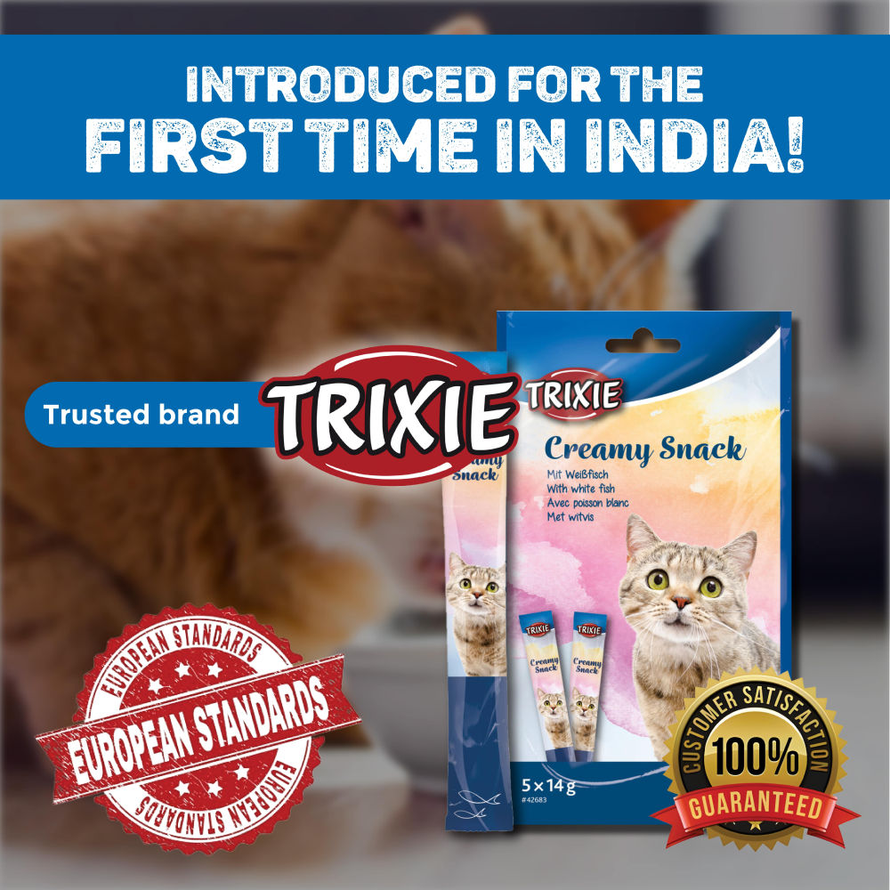 Trixie Snack with White Fish Creamy Cat Treats — detail shot