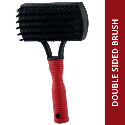 Trixie Soft Brush Double Plastic/Nylon and Metal Bristles for Dogs and Cats (10x17cm)