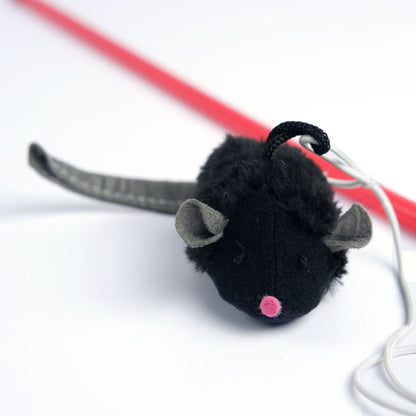 Trixie Squeaky Playing Rod Toy for Cats — side view