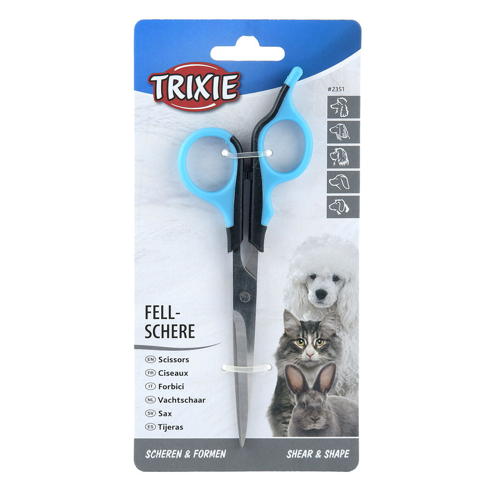 Trixie Stainless Steel Scissors for Dogs and Cats — side view