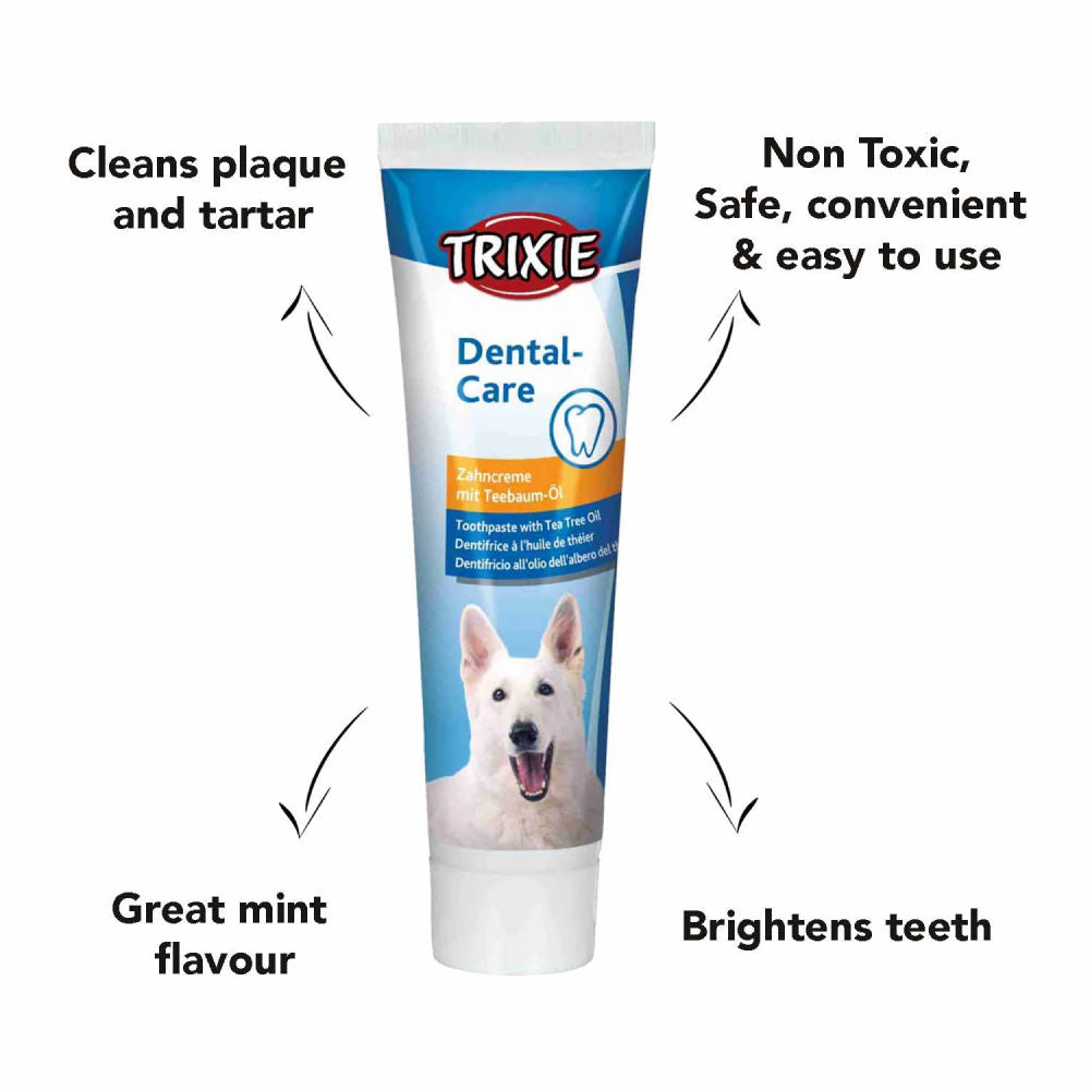 Trixie Toothpaste with Tea Tree Oil for Dogs — back view