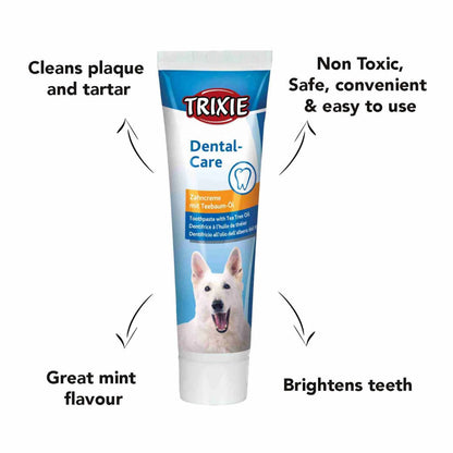 Trixie Toothpaste with Tea Tree Oil for Dogs — back view