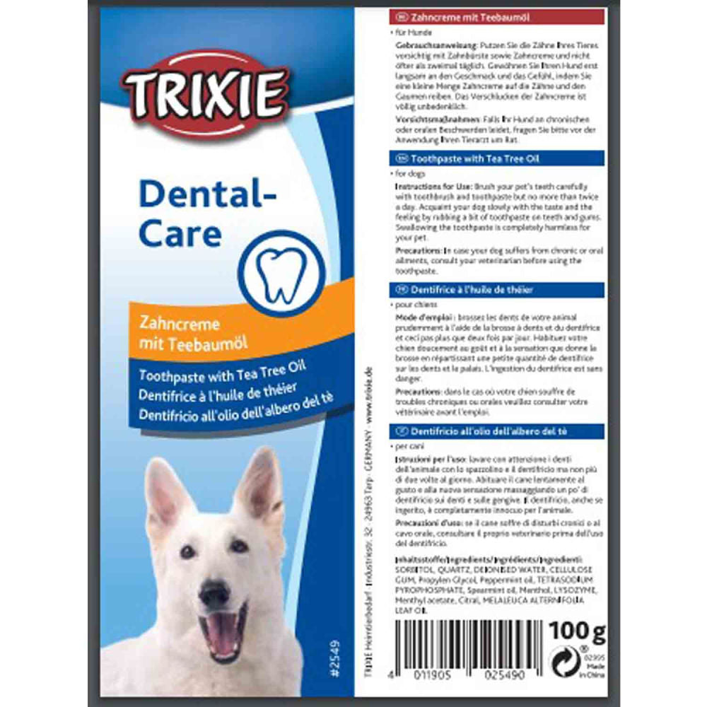 Trixie Toothpaste with Tea Tree Oil for Dogs — detail shot