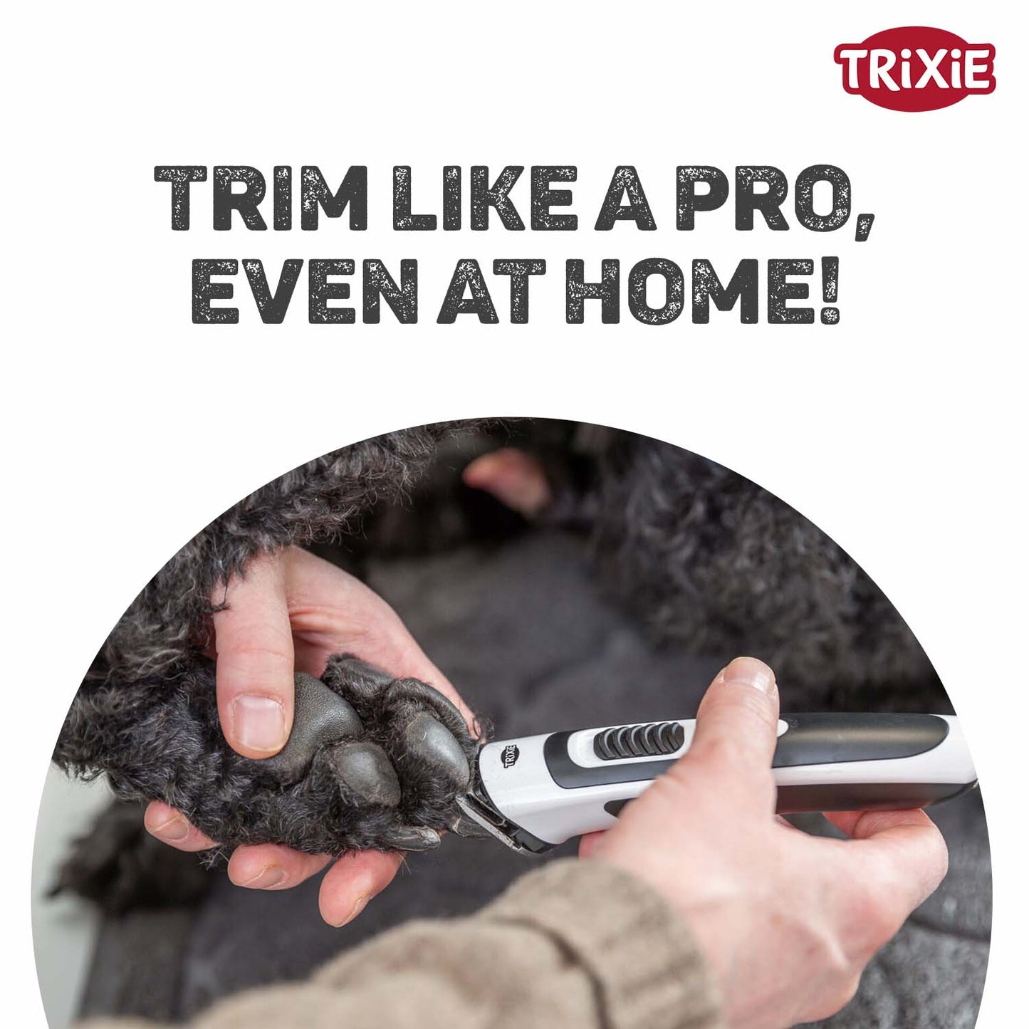 Trixie TR500 Slim Cordless Hair Clipper for Dogs and Cats — side view