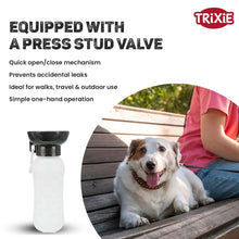 Trixie Travel Bottle With Bowl For Dogs And Cats Black - Image 2