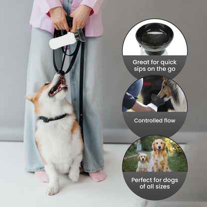 Trixie Travel Bottle With Bowl For Dogs And Cats Black - Image 4