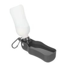 Trixie Travel Bottle With Bowl For Dogs And Cats Black And White