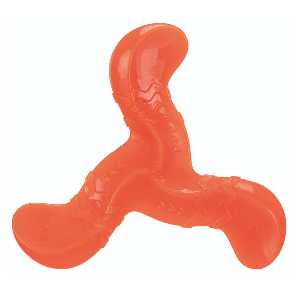Trixie Triplex Bungee Boomerang Chew Toy For Dogs Orange