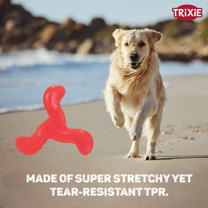 Trixie Triplex Bungee Boomerang Chew Toy for Dogs — detail shot
