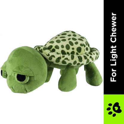 Trixie Turtle Shaped Sound Plush Toy for Dogs — side view
