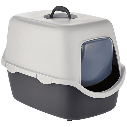 Trixie Vico Cat Litter Tray With Hood For Cats Dark Grey