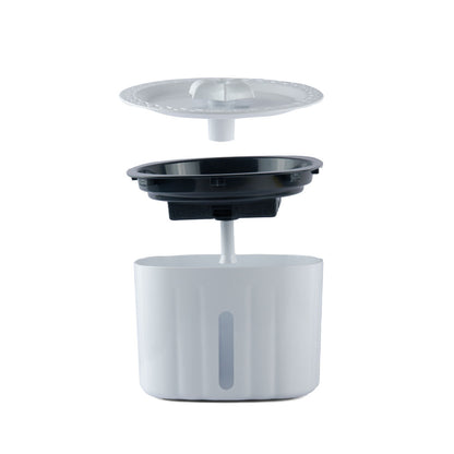 Trixie Water Drinking Fountain Flower for Dogs and Cats — in use