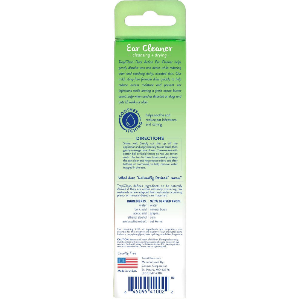 Tropiclean Dual Action Ear Cleaner For Pets - Image 2