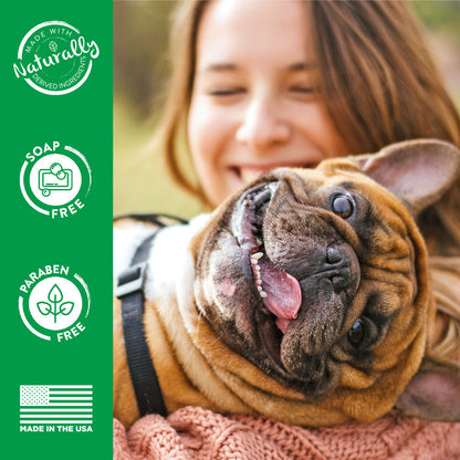 Tropiclean Papaya Mist Cologne Spray for Dogs and Cats — in use
