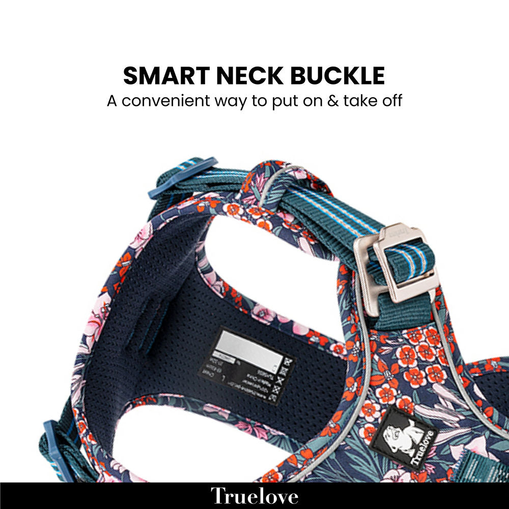 Truelove Floral No Pull Pet Harness for Dogs — detail shot