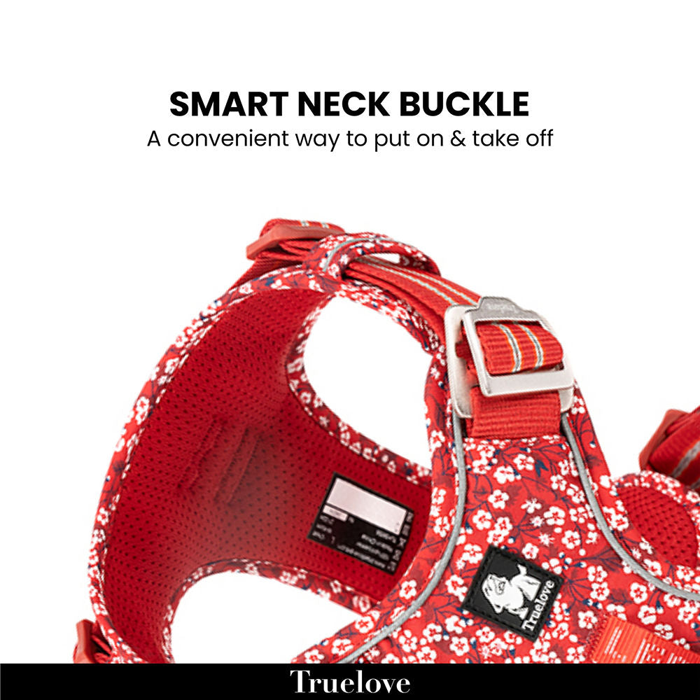 Truelove Floral No Pull Pet Harness for Dogs — detail shot