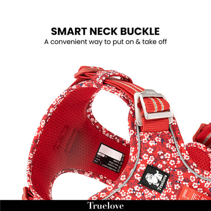 Truelove Floral No Pull Pet Harness for Dogs — detail shot